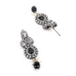 Black Beaded Statement Necklace Set - Rajwada