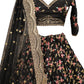 Black Floral Sassy Lehenga Choli Set - Rajwada