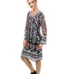 Black V-neck Sequin Embroidered Midi Dress - Rajwada