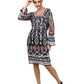 Black V-neck Sequin Embroidered Midi Dress - Rajwada