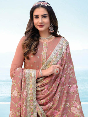 Blush Pink Embroidered Kurta Set - Rajwada