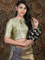 Bottle Green Beaded Batuwa - Rajwada