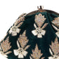 Bottle Green Beaded Batuwa - Rajwada