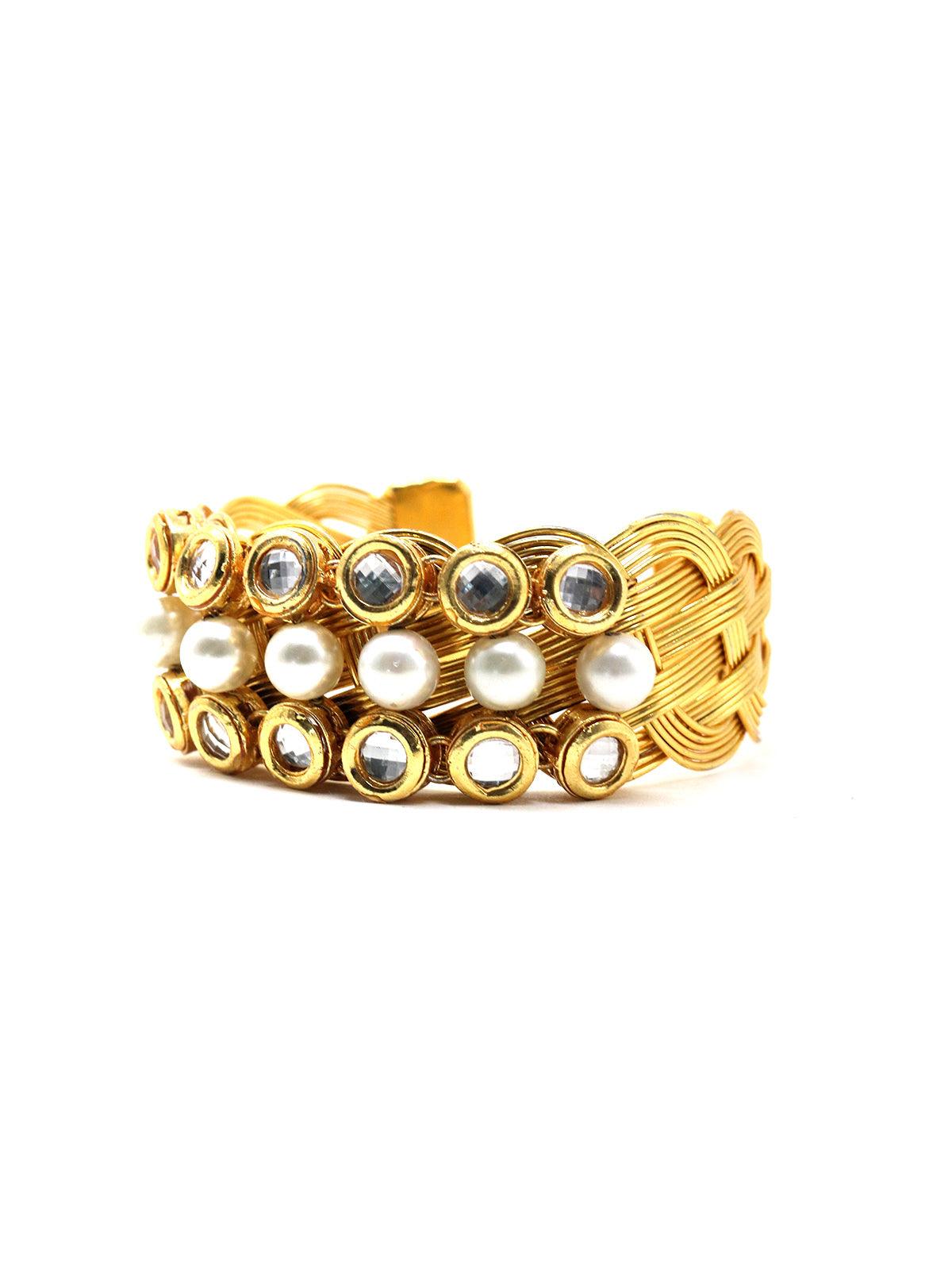 Braided Pattern Superior Bracelet! - Rajwada