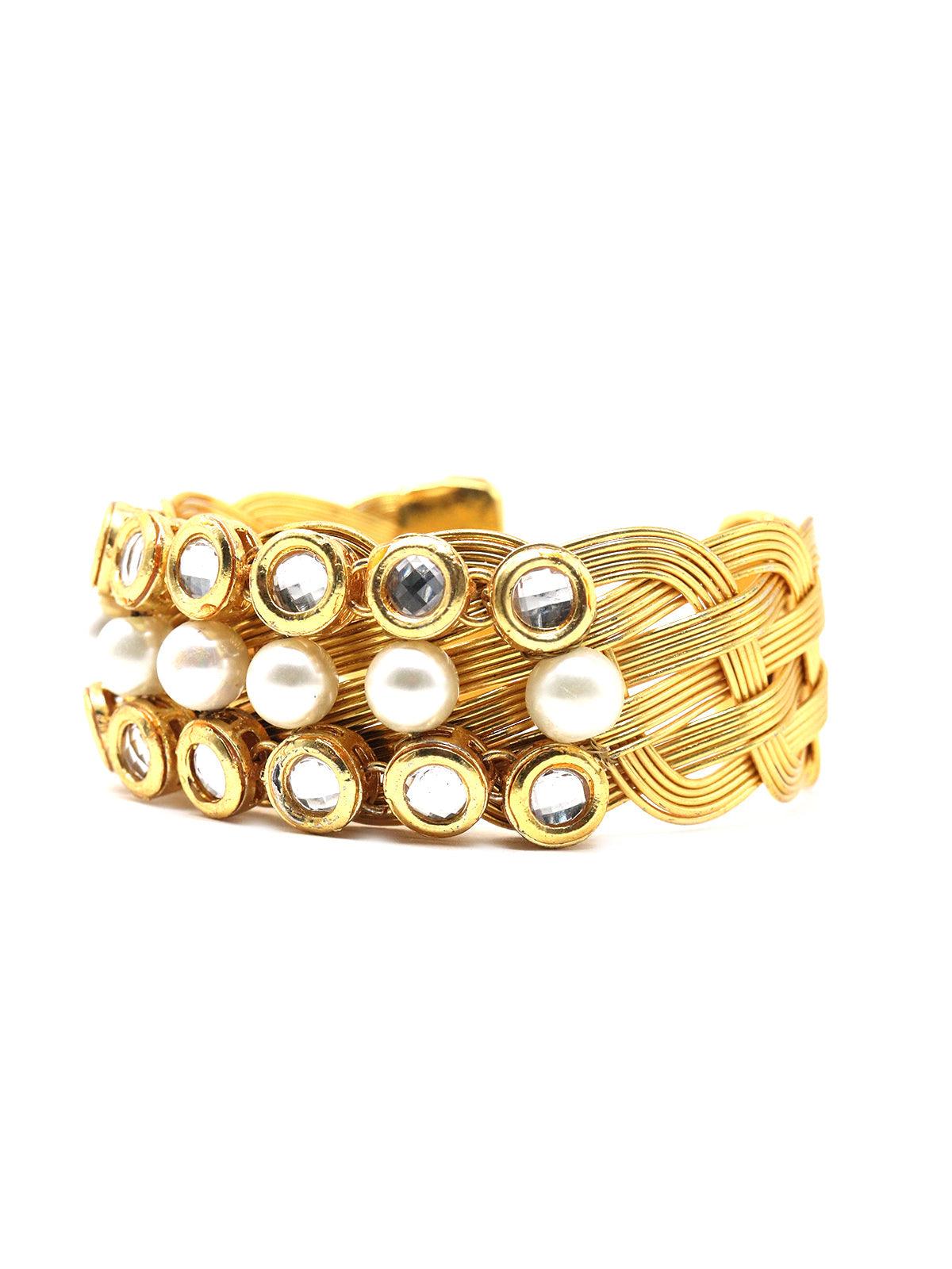 Braided Pattern Superior Bracelet! - Rajwada