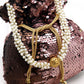Brown and copper acrylic &amp; fabric potli handbag! - Rajwada
