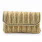 Brown beads and faux pearl bag - Rajwada