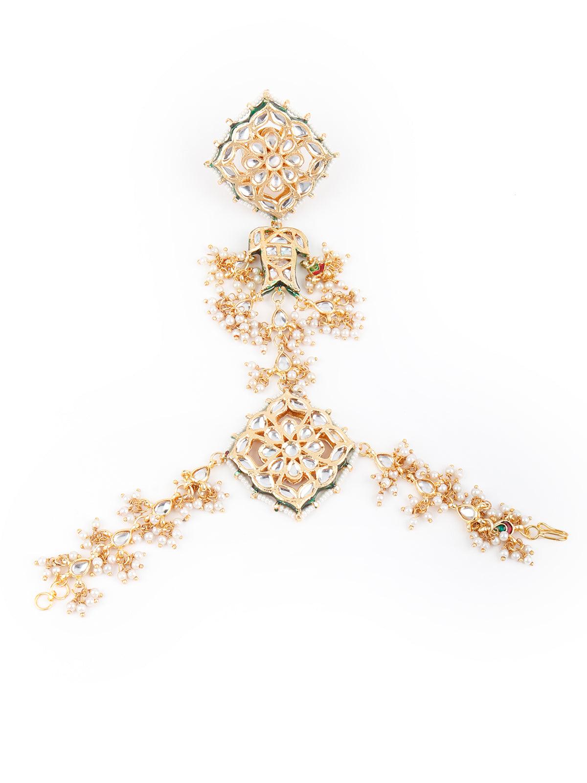 Cachet Kundan And Pearl Bracelet - Rajwada