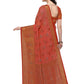 Chilly Red Colour Banarasi Silk Madhubani Work Saree - Rajwada