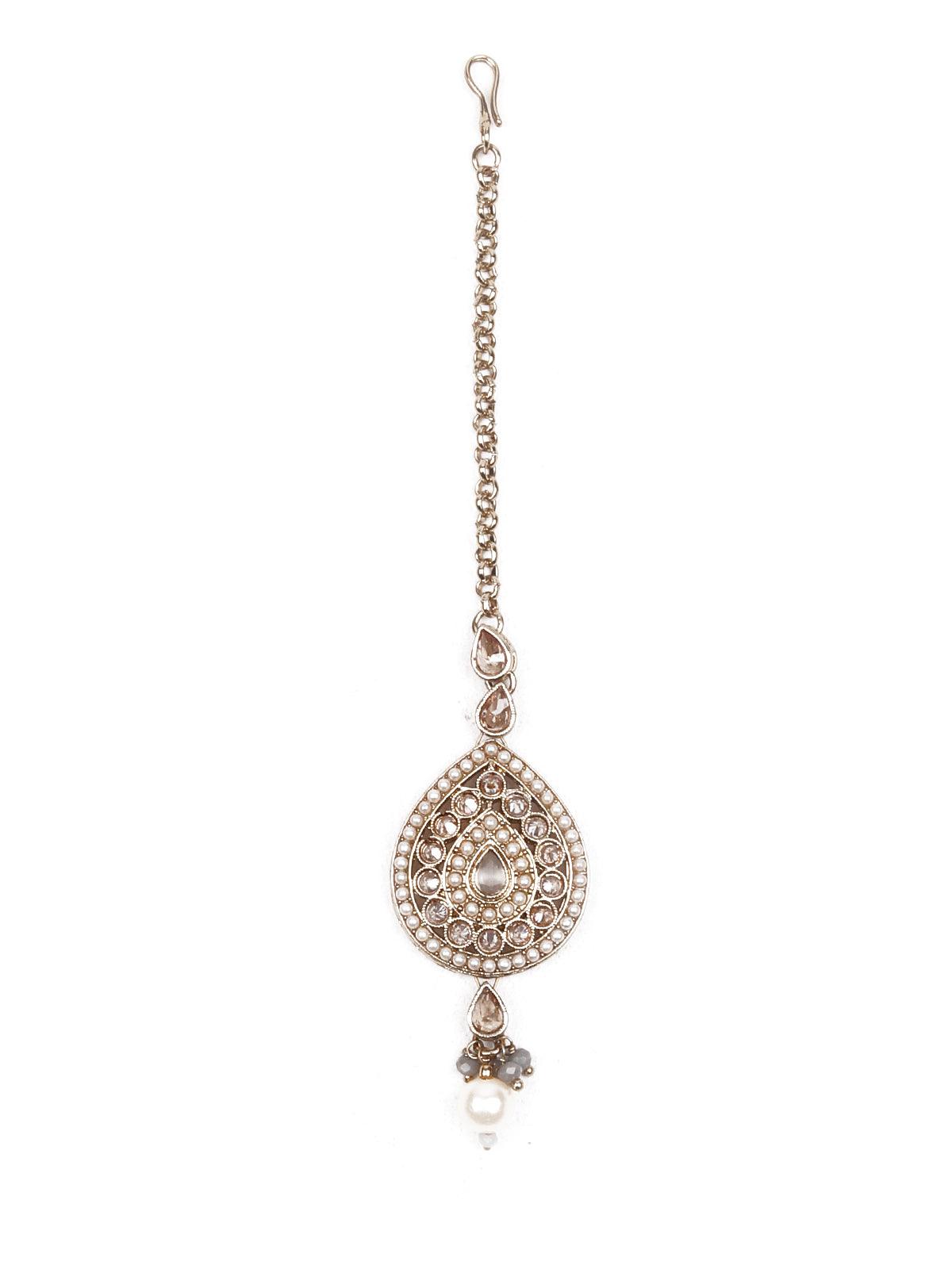 Choker with Cool Grey Vibes - Rajwada