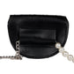 Classic Black Textured Belt Bag - Rajwada