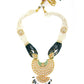 Classy Green Necklace Set - Rajwada