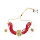 Classy Red Choker Set - Rajwada