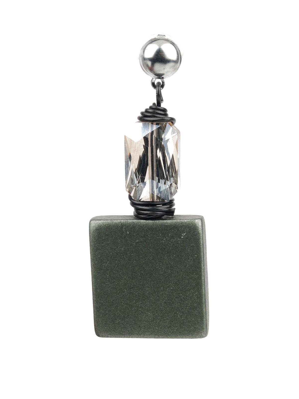TRENDY GREEN EARRINGS - Rajwada