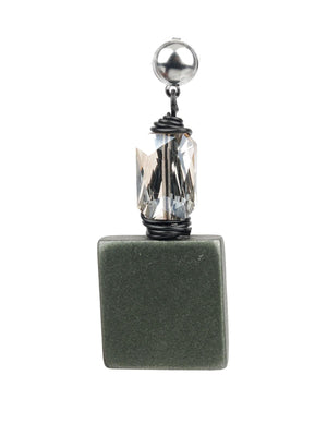TRENDY GREEN EARRINGS - Rajwada