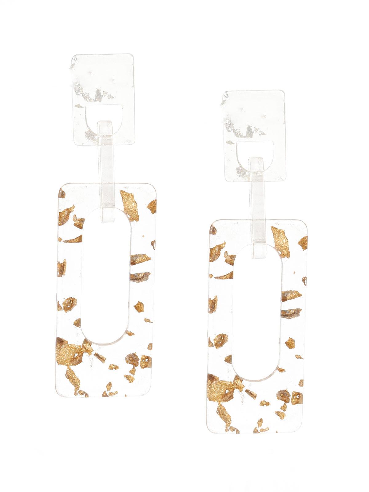 TRENDY WHITE EARRINGS - Rajwada