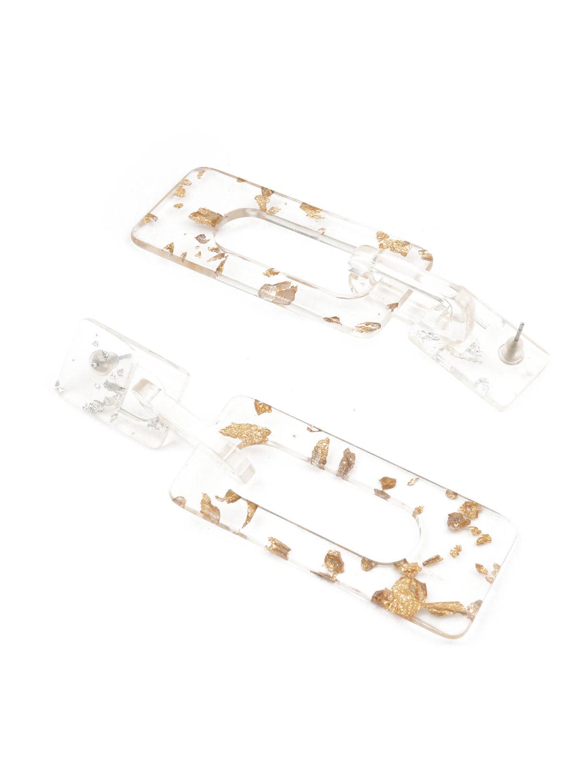 TRENDY WHITE EARRINGS - Rajwada