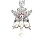 STYLISH WHITE DANGLE EARRINGS - Rajwada