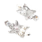 STYLISH WHITE DANGLE EARRINGS - Rajwada