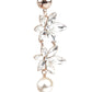 TRENDY GOLD AND WHITE EARRINGS - Rajwada