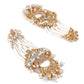 TRENDY WHITE AND GREY DANGLE EARRINGS - Rajwada