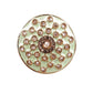 TRADITIONAL GREEN AND GOLD STUD EARRINGS - Rajwada