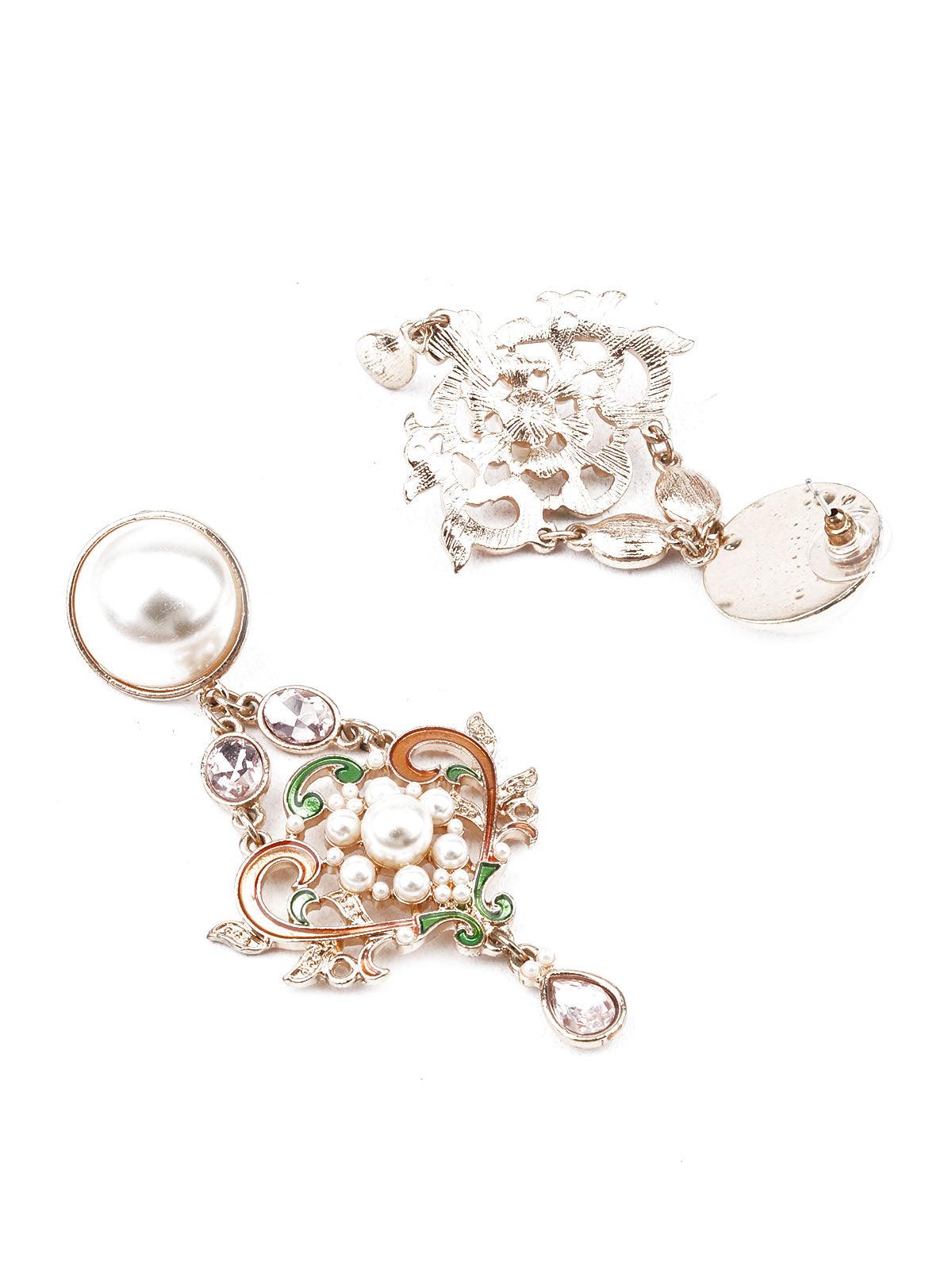 SUNSHINE MULTICOLORED DANGLER EARRINGS - Rajwada