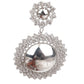 SUNSHINE SILVER COLOR DANGLE EARRINGS - Rajwada