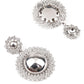 SUNSHINE SILVER COLOR DANGLE EARRINGS - Rajwada