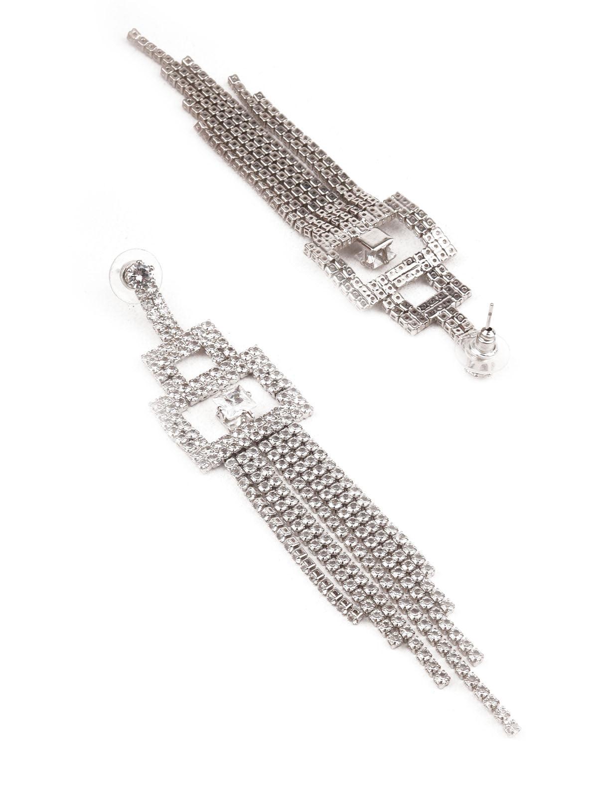 SUNSHINE WHITE DANGLER EARRINGS - Rajwada