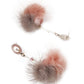 ORNATE PINK AND GREY DANGLER EARRINGS - Rajwada