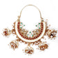 Clustered Gold Tone Dangling Earrings - Rajwada