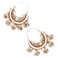 Clustered Gold Tone Dangling Earrings - Rajwada