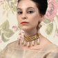 Clustered Gold Tone Kundan Choker Set - Rajwada