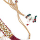 Clustered Gold Tone Kundan Choker Set - Rajwada