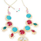Coloured Rhinestone Necklace - Rajwada