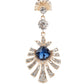 Contemporary Gold And Silver Dangling Earrings - Rajwada