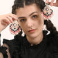 Contemporary Multicolour Chandbali Earrings - Rajwada