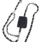 Croc printed mini black belt bag - Rajwada