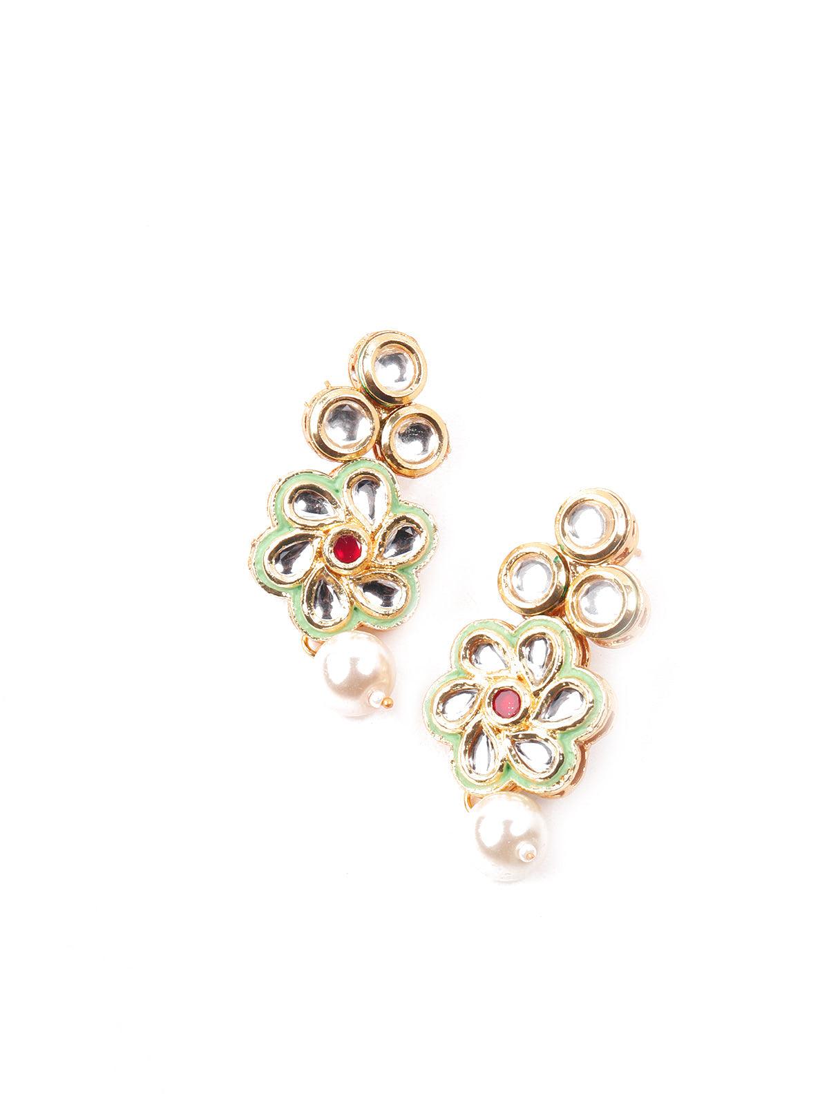 Customary Pearl Necklace Set - Rajwada