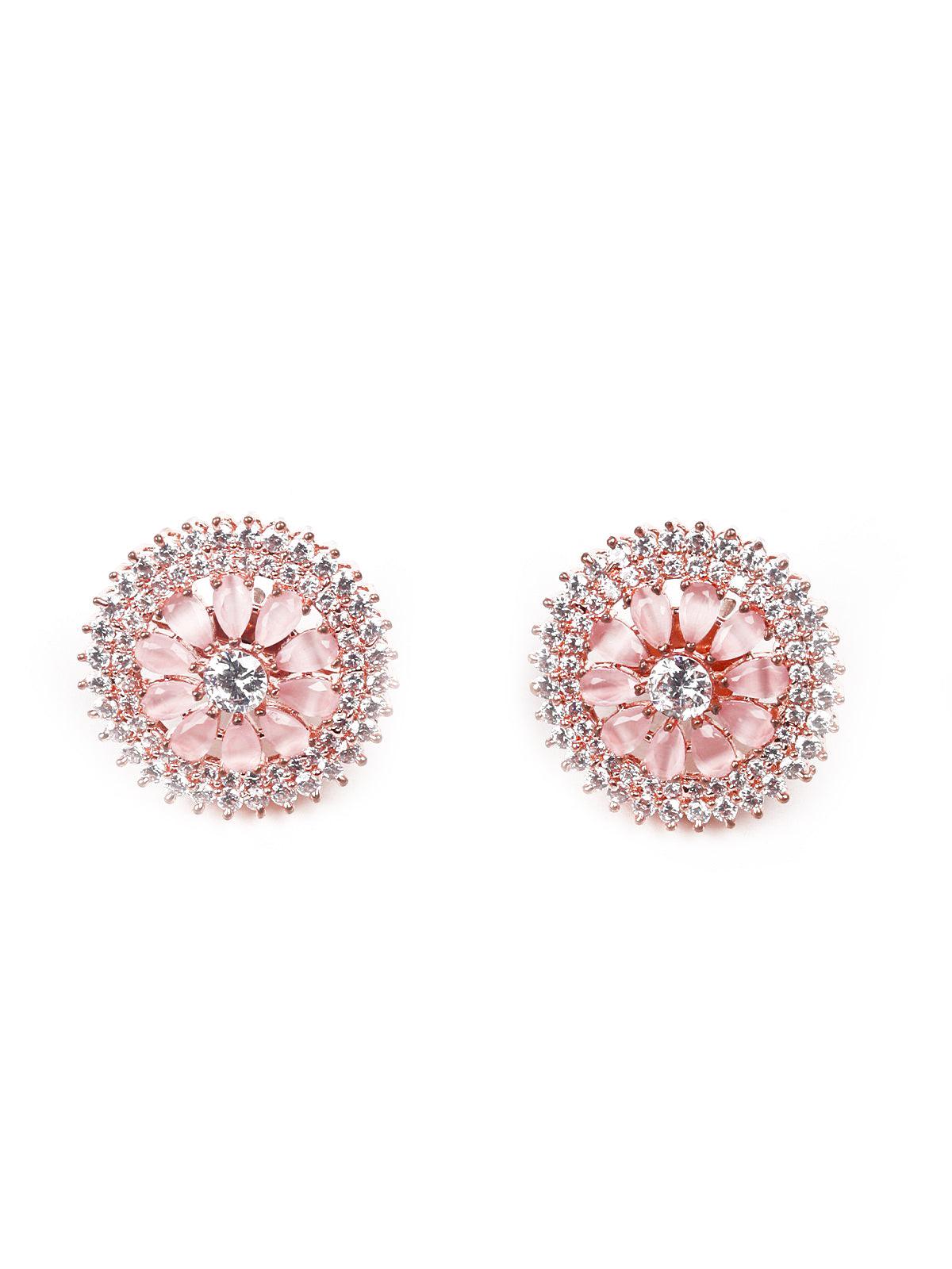 Cute Baby Pink Necklace Set - Rajwada