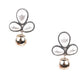 Cute gorgeous gold and white statement earrings - Rajwada