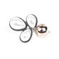 Cute gorgeous gold and white statement earrings - Rajwada