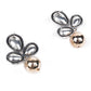 Cute gorgeous gold and white statement earrings - Rajwada