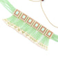 Cute Light Green Choker Necklace Set - Rajwada