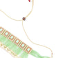 Cute Light Green Choker Necklace Set - Rajwada