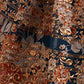 Dark Blue floral printed Lehenga Choli with Sequins Zari Embroidery Work - Rajwada