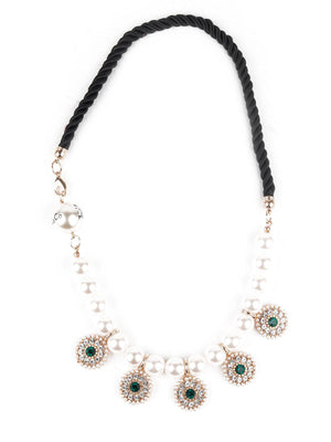 DELICATE PEARLS CHOKER NECKPIECE - Rajwada