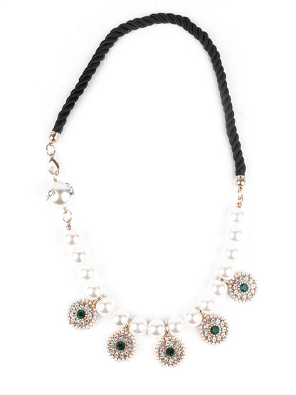 DELICATE PEARLS CHOKER NECKPIECE - Rajwada