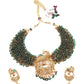 Delicate Traditional Peacock Necklace Set - Rajwada
